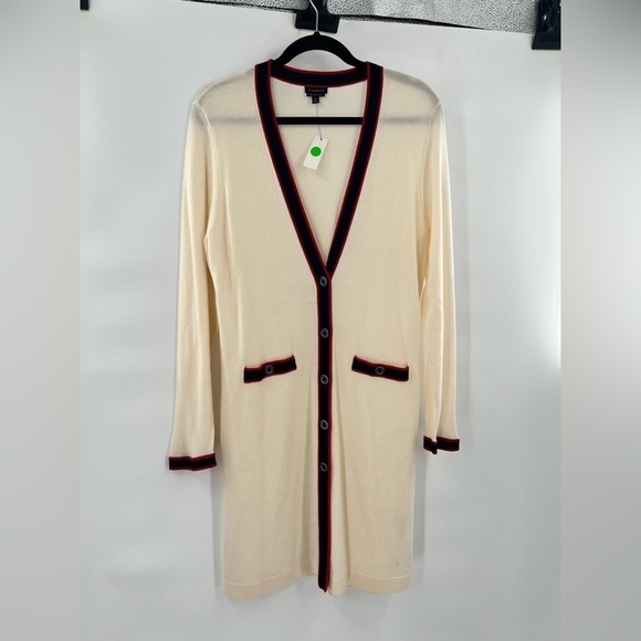 Talbots cardigan long line sweater long sleeve size M - Picture 2 of 10